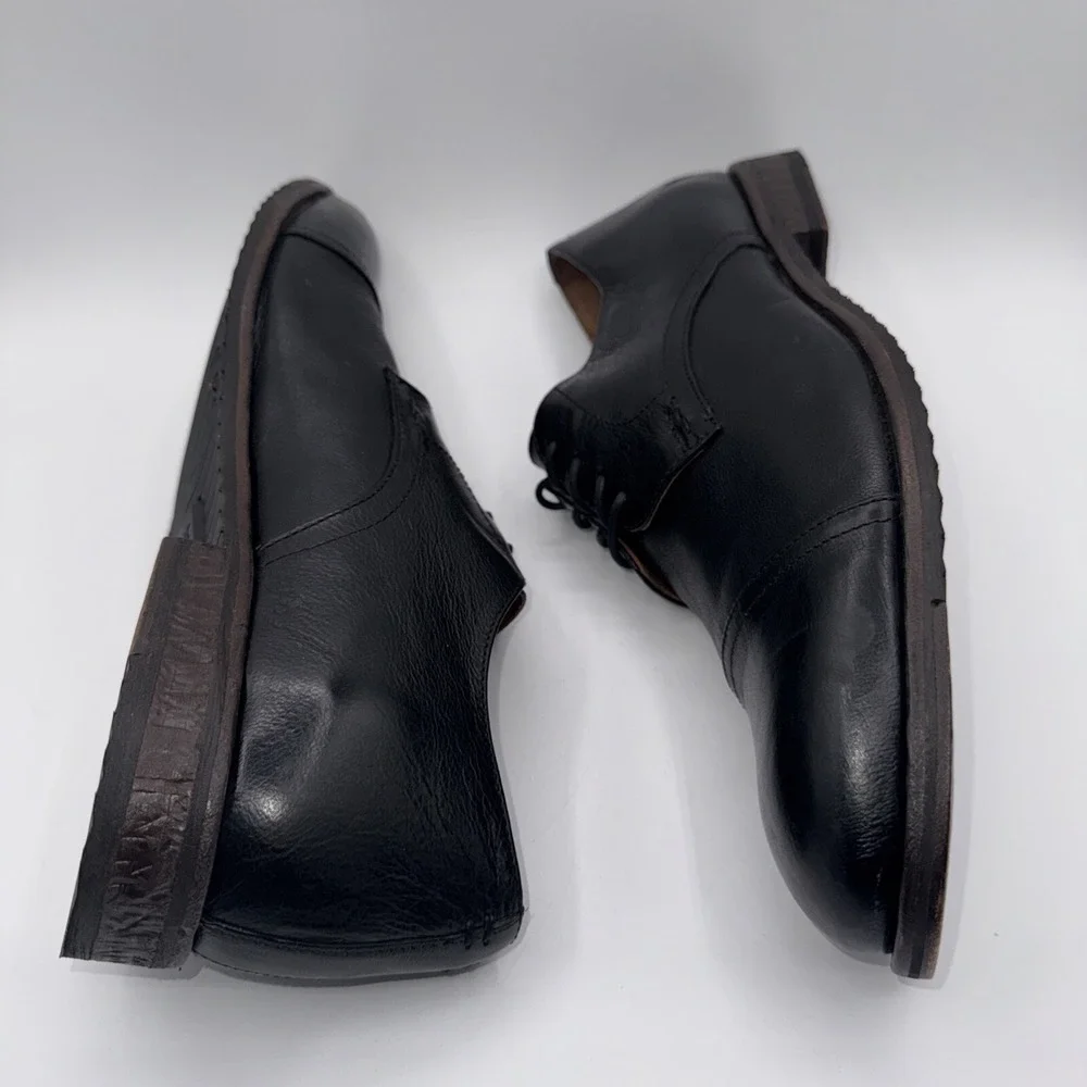 Frye Grant Oxfords Men's Size‎ 13 Black Leather Cap Toe